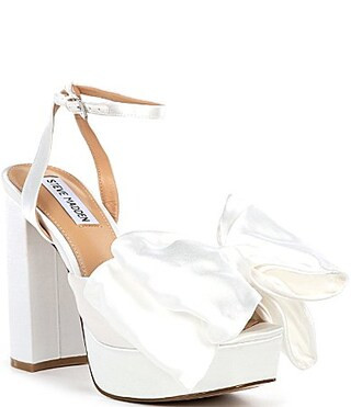 Steve Madden Lively Satin Bow Platform Dress Sandals - 9.5M | Dillard's