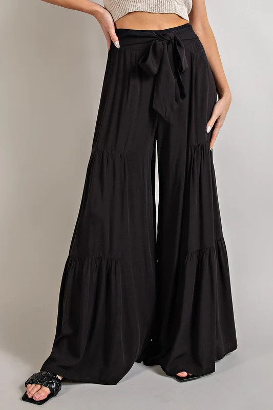 Tiered Wide Leg Pants | Willow Boutique