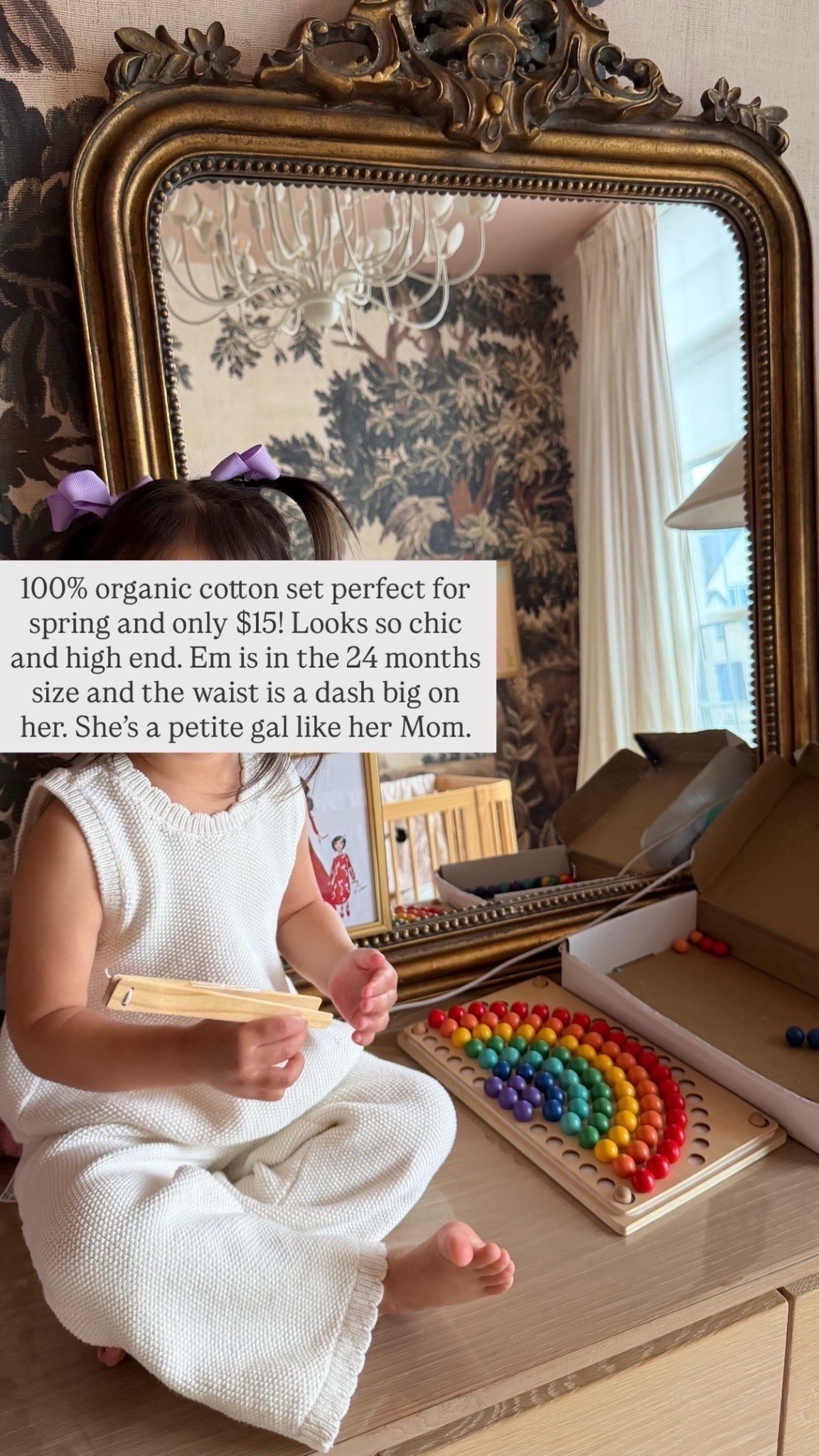 Love this 100% organic cotton set for Em for the springtime! So cute on and can be paired with other clothing, too. She’s wearing size 24 months 



#LTKBaby #LTKKids