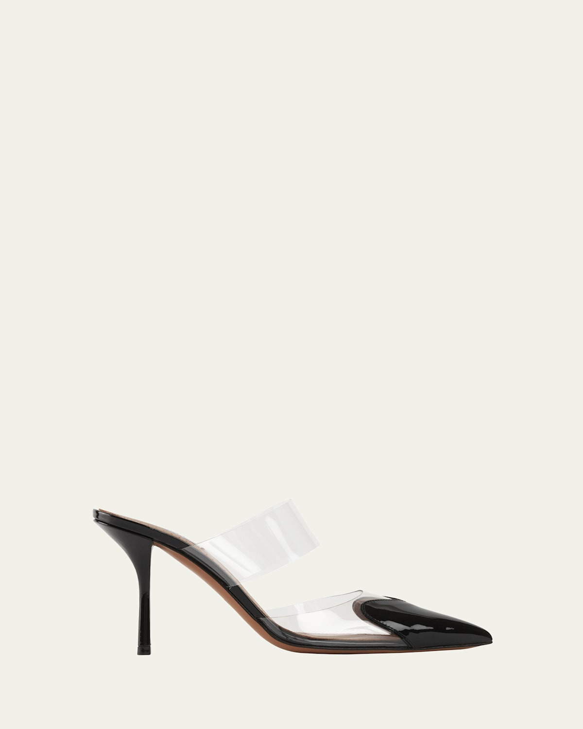 Coeur Clear Cap-Toe Mule Pumps | Bergdorf Goodman