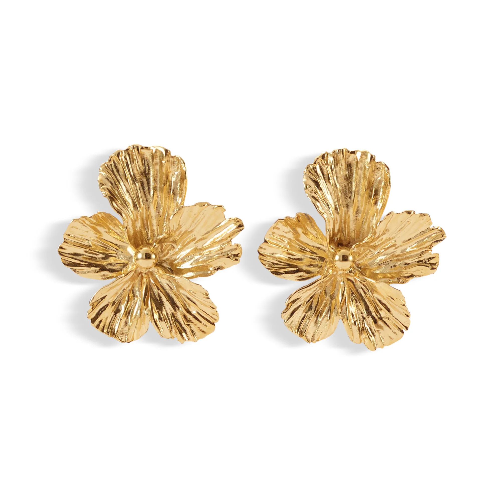 Maya Floral Button Earrings | Lelet NY