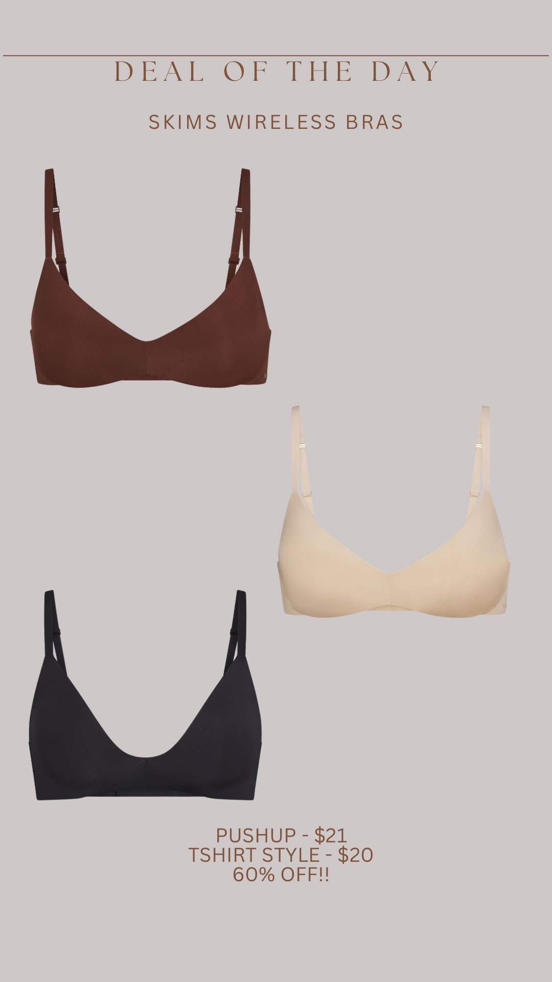 Omg !!!! My favorite ever ever ever bras are the lowest I’ve ever seen!! These will sellout quickly! 🤯🚨 crazy deal for skims! 

#LTKGiftGuide #LTKBeauty #LTKFindsUnder50