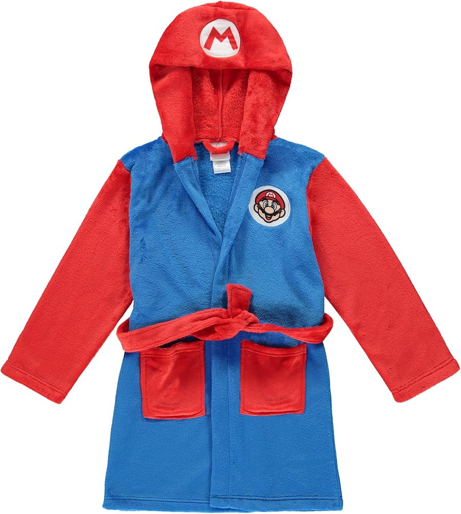Super Mario, Pokémon & Sonic Fleece Kids Hooded Robe - Super Soft Plush Bathrobe for Boys with P... | Amazon (US)