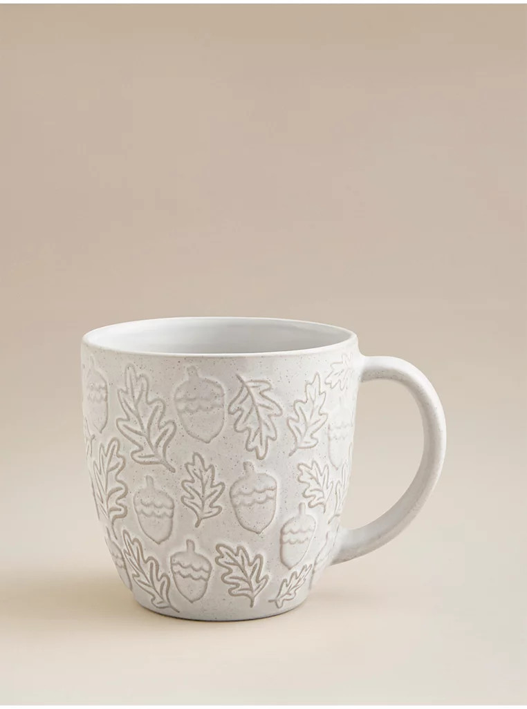 Cream Autumn Acorn Icon Mug | George
