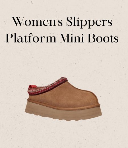 Women’s slipper platform mini boots 
Uggs dupe 

#LTKstyletip #LTKmidsize #LTKGiftGuide