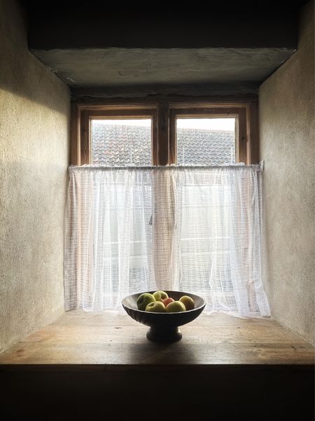 Rustic and earthy kitchen window perfection. This cafe curtain just finished this off in a farmhouse / cottage-core style. 

#LTKU #LTKhome #LTKstyletip
