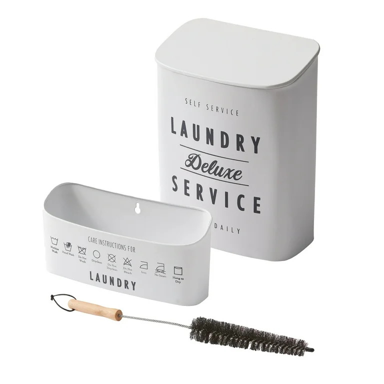 Better Homes & Gardens 3-Piece Magnetic Metal Laundry Lint Bin Set | Walmart (US)