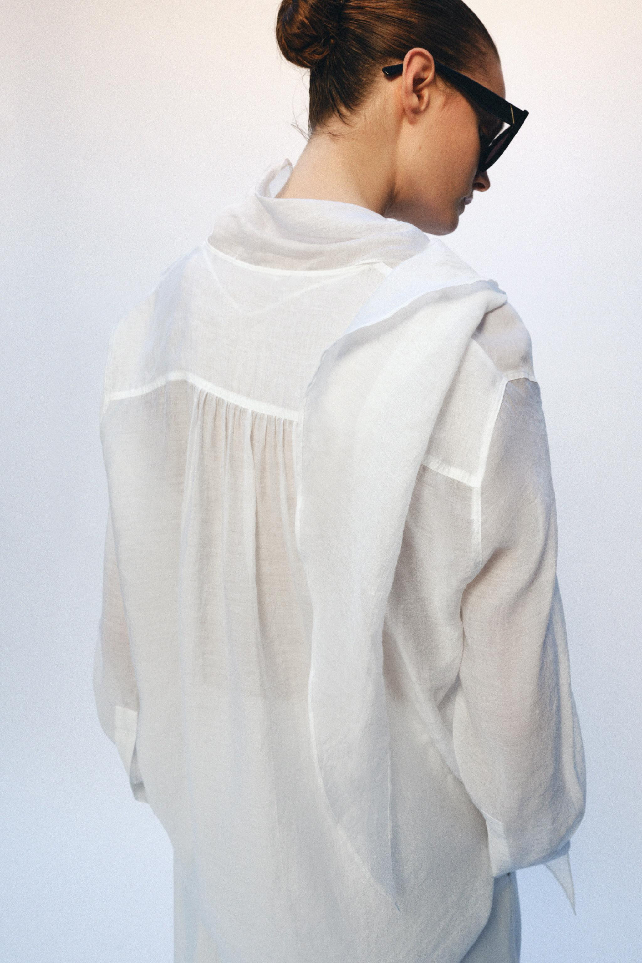ZW COLLECTION HANDKERCHIEF SHIRT | Zara US