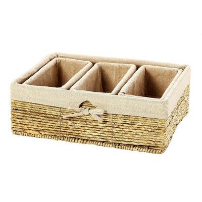 Nesting Storage Baskets, Wicker Basket (4 Piece Set) | Target
