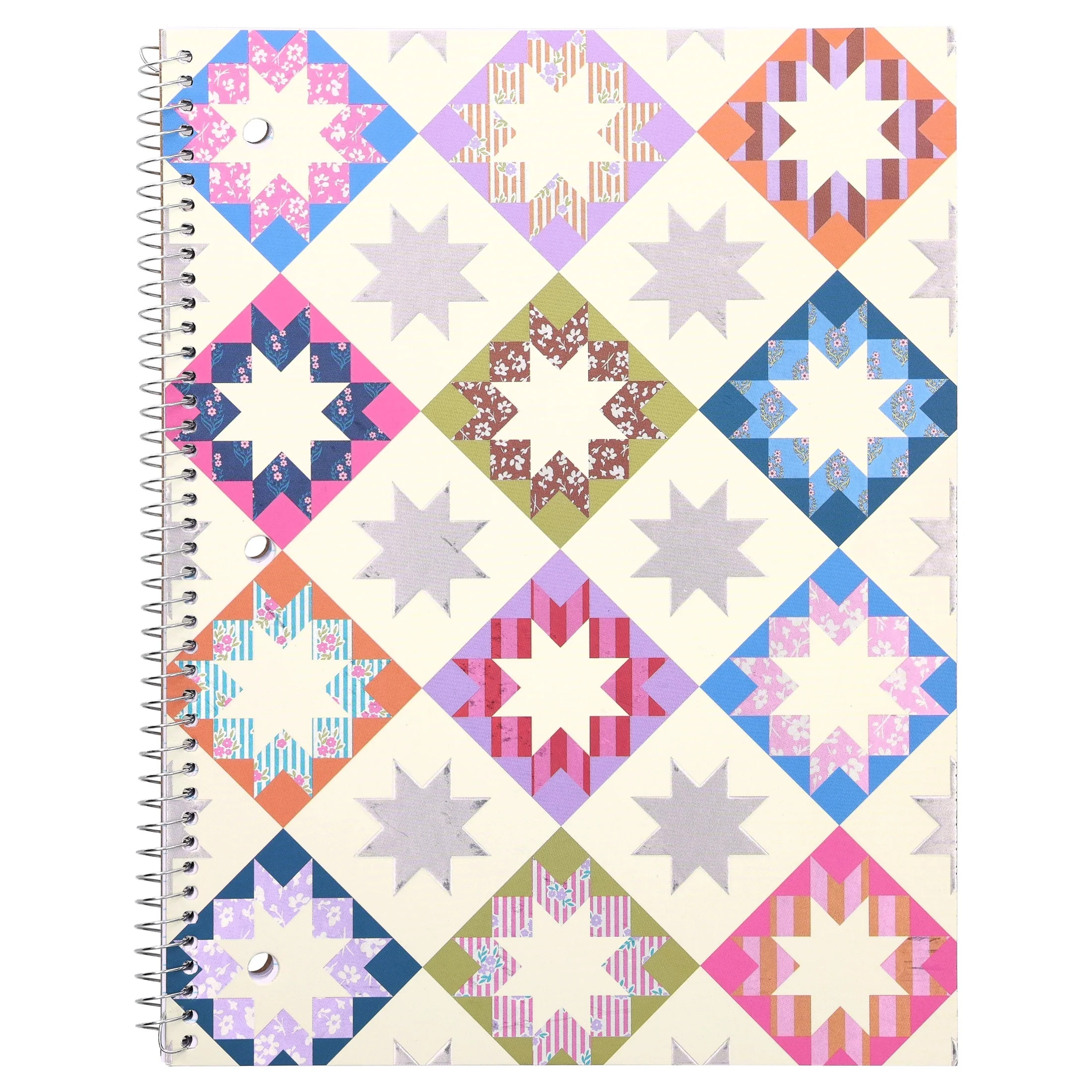 Pen+Gear College Ruled 1-Subject Notebook, 8" x 10.5", Multicolor Quilt, 80 Sheets | Walmart (US)