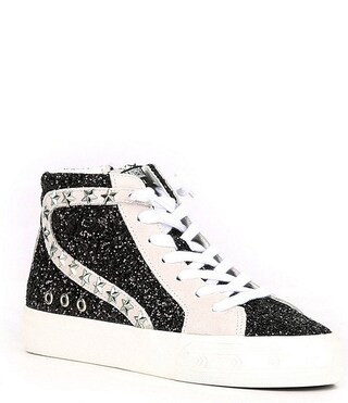 Dormy Glitter Star Studded High Top Platform Sneakers | Dillard's