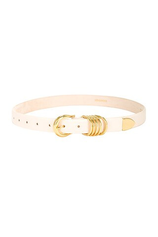 DEHANCHE Hollyhock Belt in Ivory & Gold | FWRD | FWRD 
