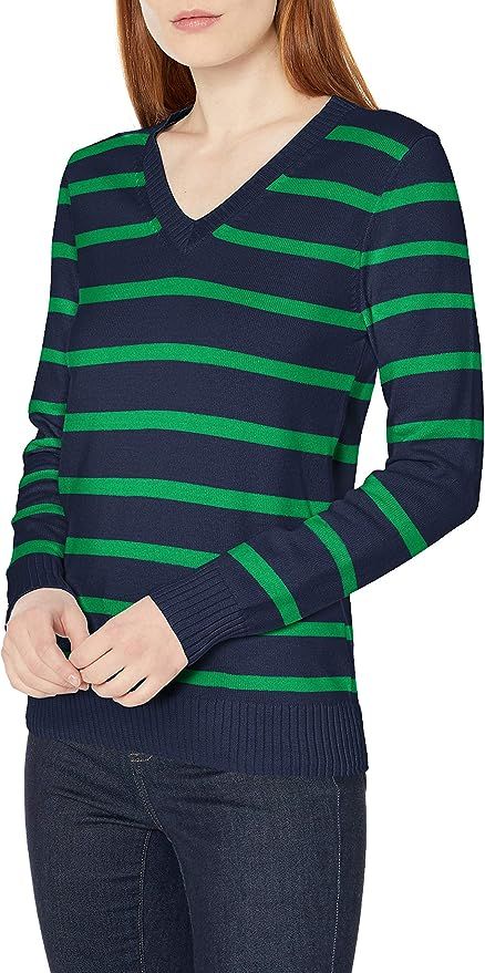 Amazon Essentials Women's Standard 100% Cotton V-Neck Sweater | Amazon (CA)