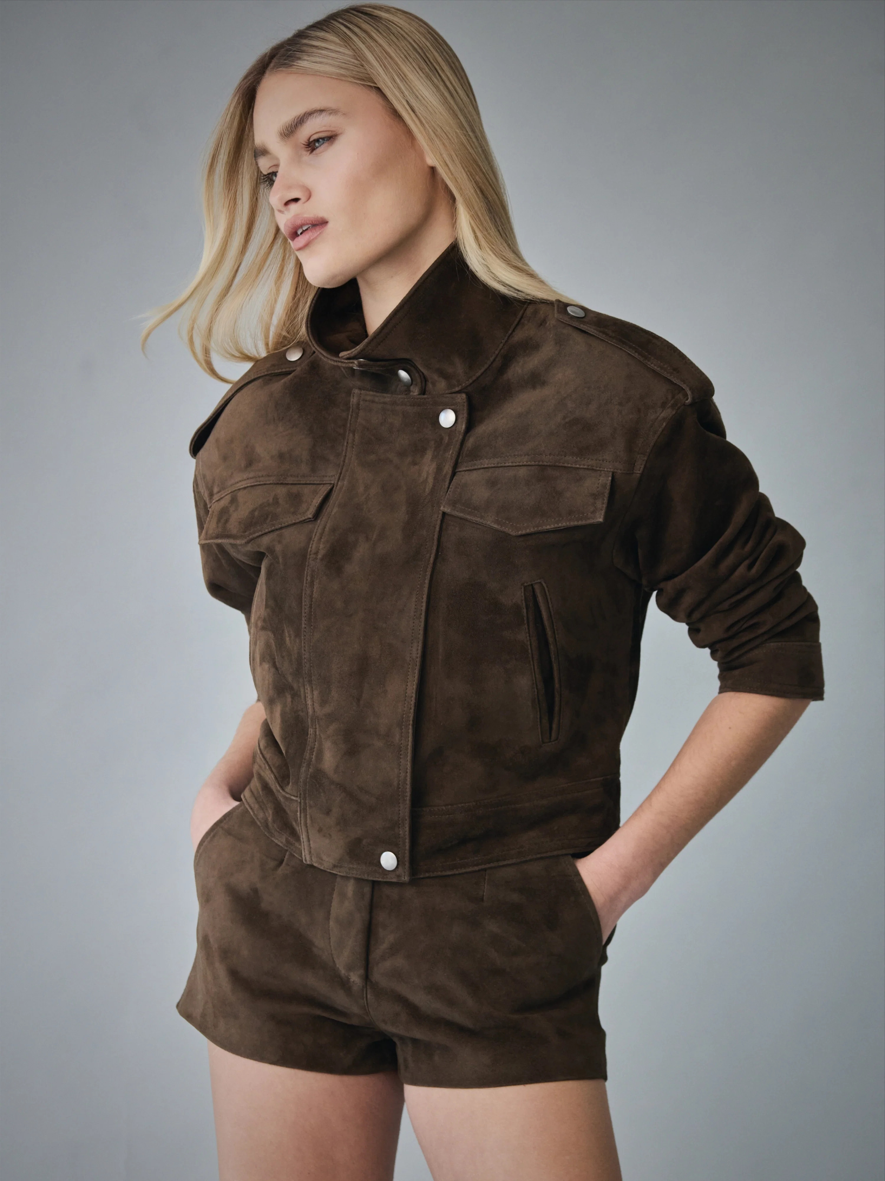 The Laura Suede Shorts | Women's Suede Leather Shorts | L.CUPPINI