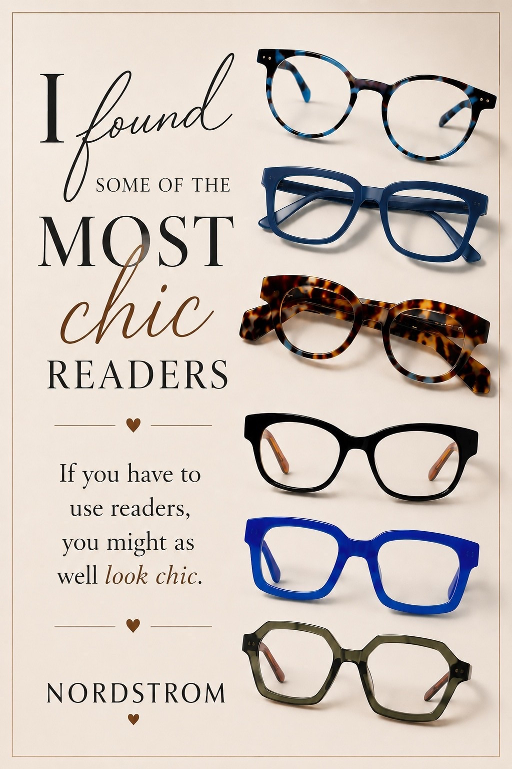 If you have to use readers you might as well look good. These gorgeous finds come in great colors and different strengths👓 @nordstrom

#LTKmomlife #LTKOver40