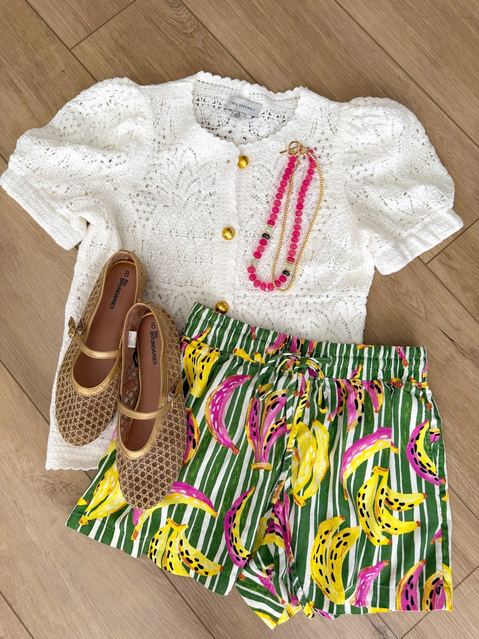 The cutest summer shorts are officially BACK! 🍌🌴💚 These viral Walmart printed shorts are finally restocked in all sizes, and they are every bit as fun in person. The embroidered fruit details, comfy elastic waist, and lightweight fabric make them perfect for vacations, pool days, brunch, or everyday summer outfits.

I paired them with this gorgeous white crochet cardigan, neutral Mary Janes, and a pop of pink accessories for an easy look that feels so much more expensive than it is. If you missed these the first time around, now’s your chance because they’re already getting lots of attention again!

🍌 Walmart printed shorts (fully restocked!)
🤍 Free Assembly crochet cardigan
✨ Affordable Walmart fashion
☀️ Perfect summer outfit idea

#walmartfashion #walmartfinds #walmartstyle #walmartnewarrivals #summerstyle #summerfashion #printedshorts #vacationstyle #resortwear #affordablefashion #budgetstyle #freeassembly #outfitinspiration #everydaystyle #ootd #fashionfinds #womenstyle #casualstyle #summeroutfit #colorfulfashion

#LTKootd #LTKPetite