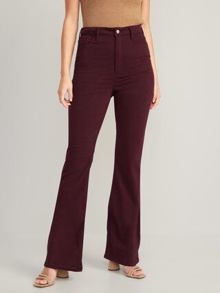 Higher High-Waisted Pop-Color Flare Jeans for Women | Old Navy (US)