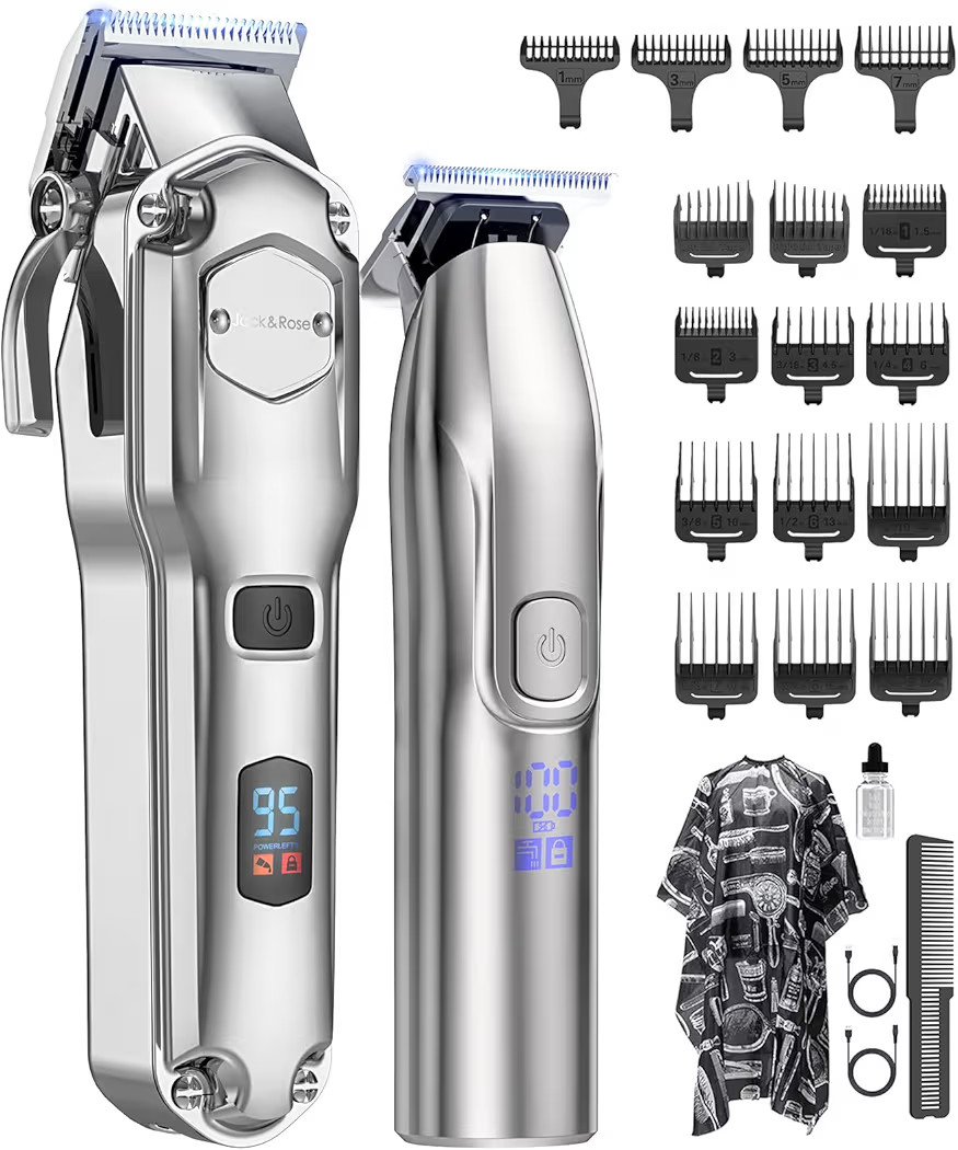 Jack & Rose Clippers and Trimmers Set Cordless Hair Clippers for Men | Amazon (US)