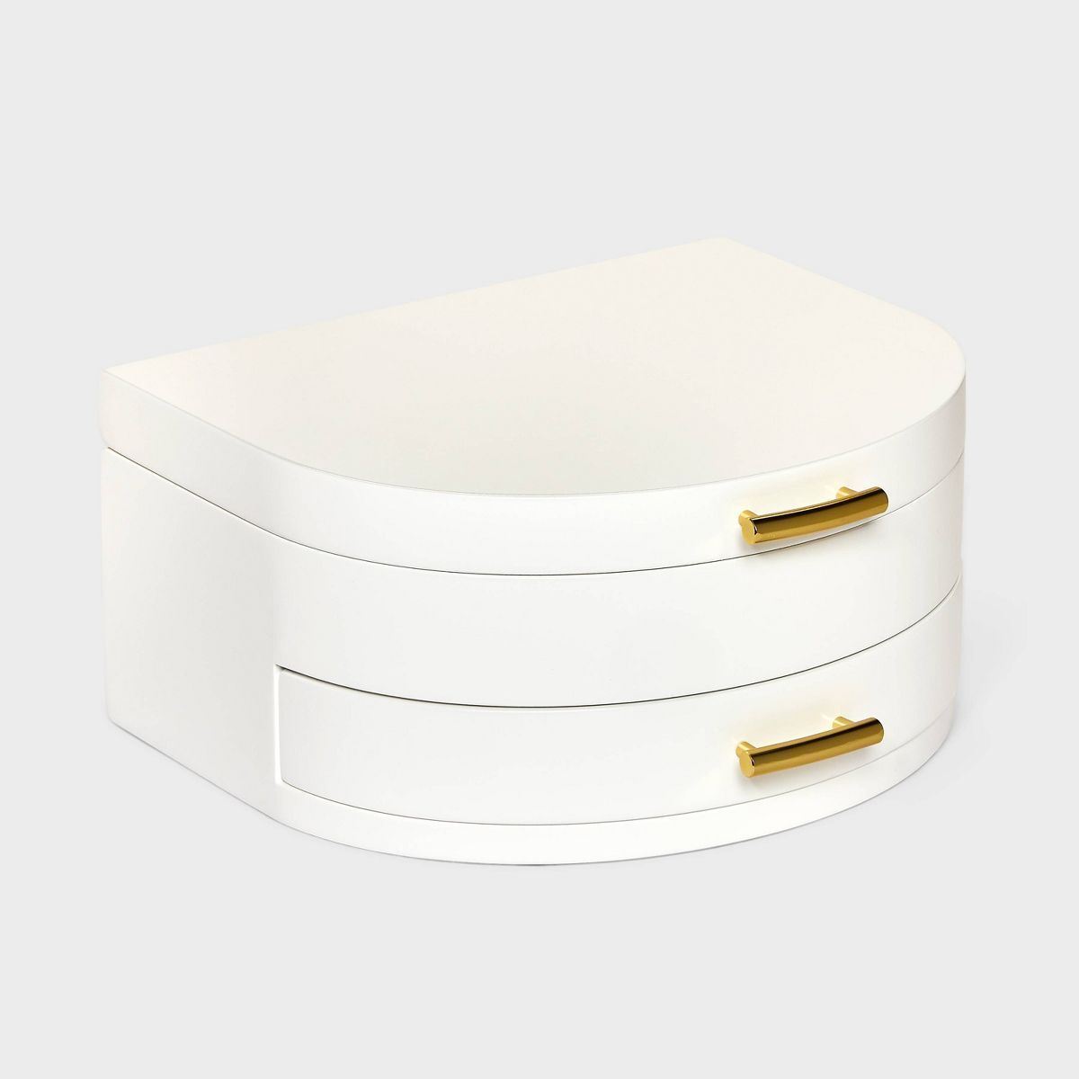 Half Crescent Lacquer Organizer Jewelry Box - A New Day™ White | Target
