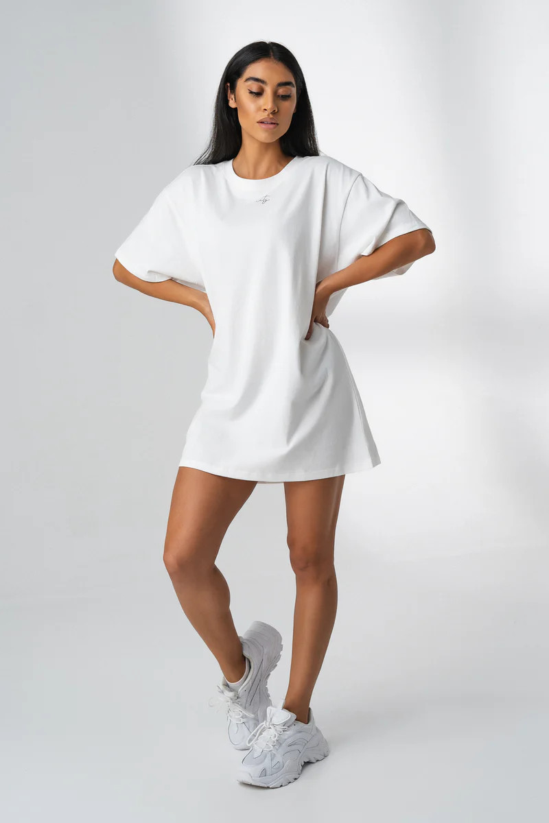 The Riley Tee Dress - Moonstone | Vitality