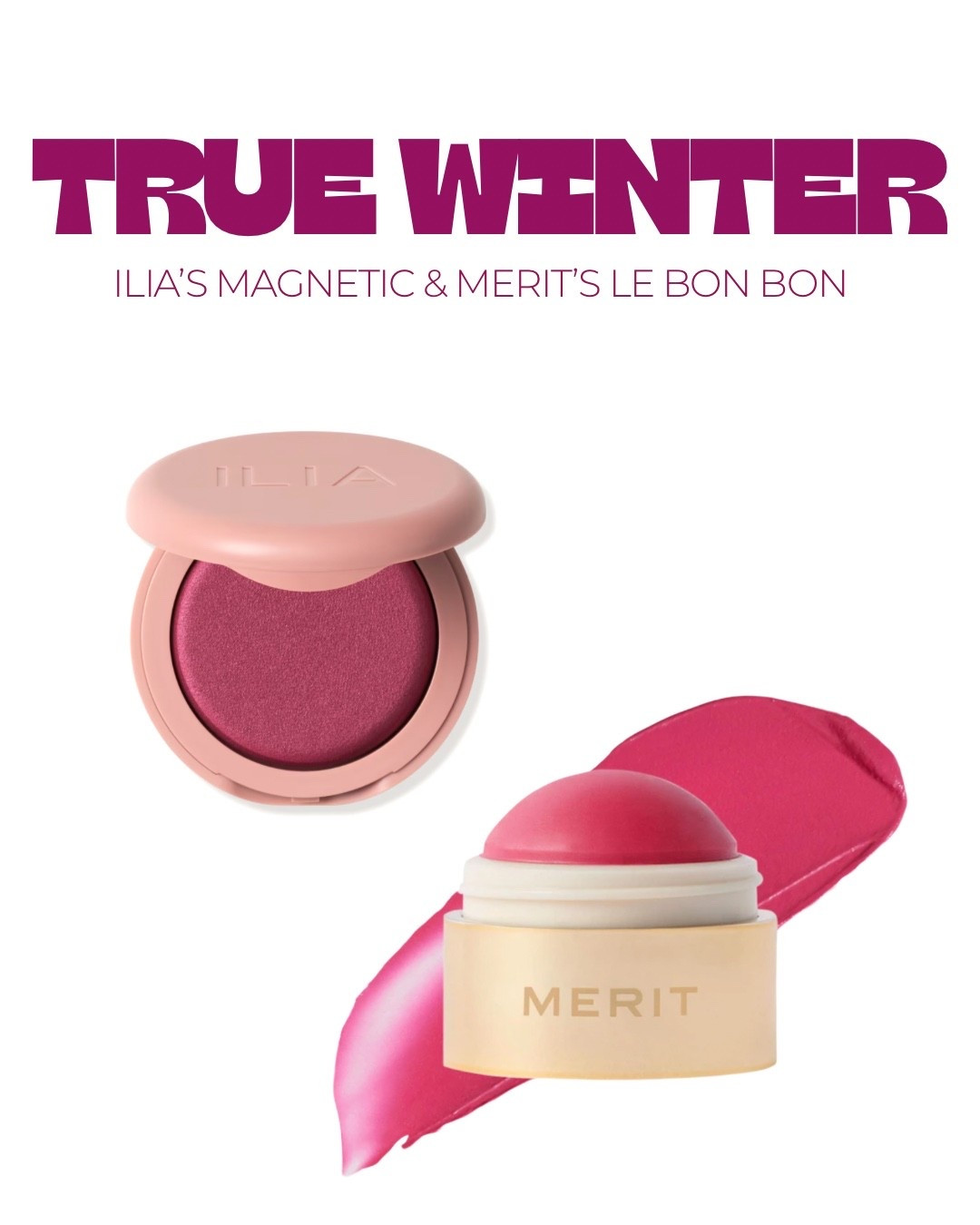 True winter blush!