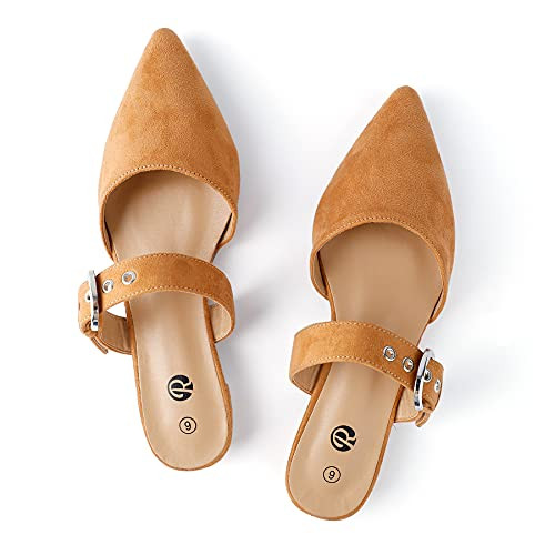 Rekayla Mules for Women Adjustable Strap Pointed Toe Backless Loafer Shoes… | Amazon (US)