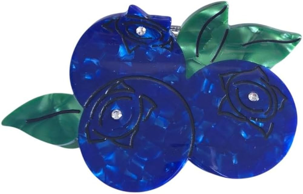 Blueberry Claw Clips,Cellulose Acetate Hair Clips,Small Blueberry Claw Clips for Women | Amazon (US)