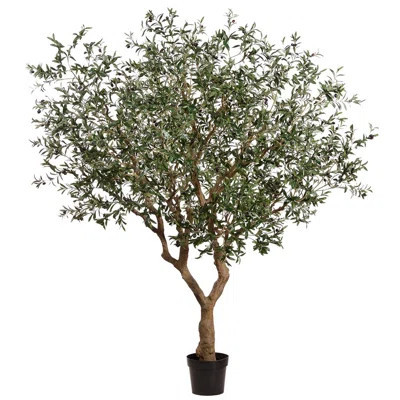 98" Artificial Olive Tree in Pot | Wayfair North America