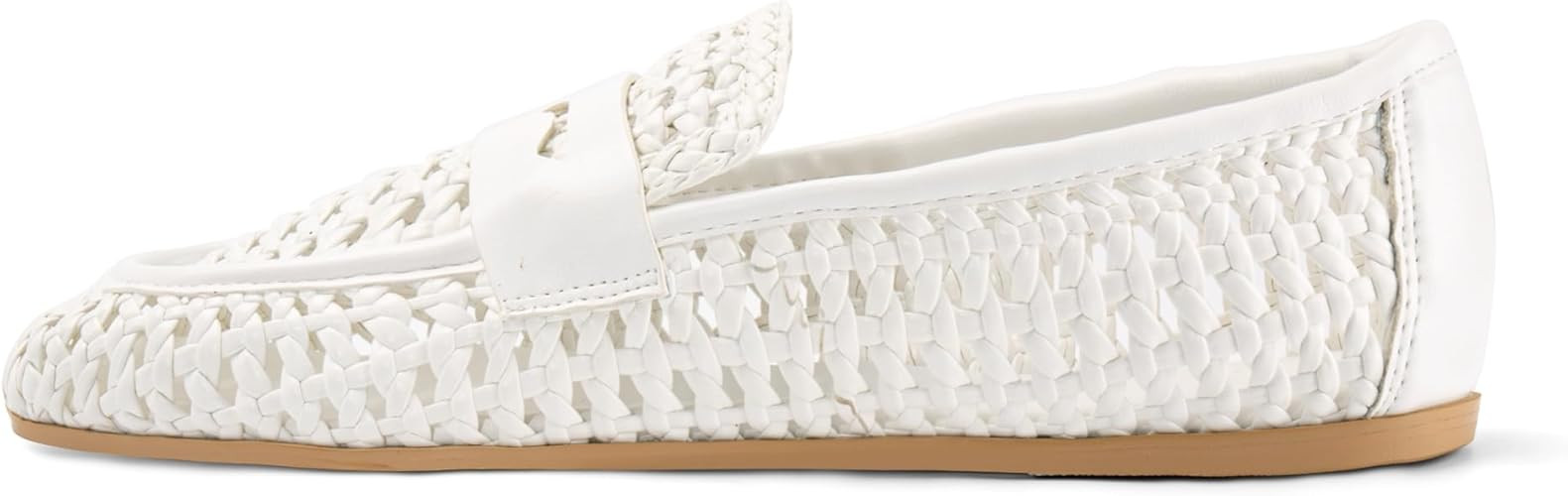 Woven Penny Loafers for Women Slip On Loafers Shoes Dressy Casual Comfort Woven Closed Round Toe ... | Amazon (US)