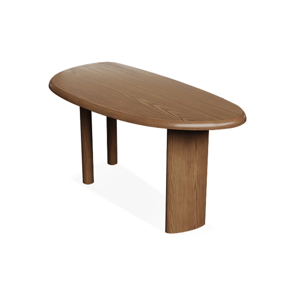 Oaklawn Tools Light-walnut Curved Solid Wood desk | Wayfair | Wayfair North America