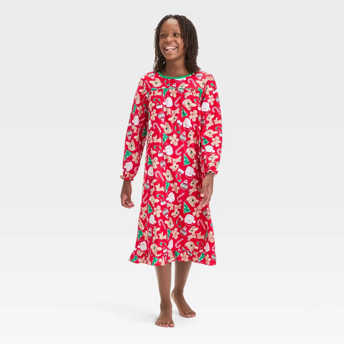 Girls' Rudolph the Red-Nosed Reindeer Christmas NightGown - Red | Target