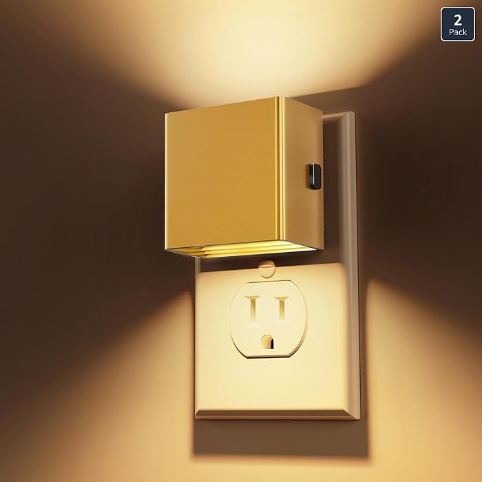L LOHAS LED Night Light,Night Lights Plug into Wall,[2-Pack] Dimmable Night Light with Light Sens... | Amazon (US)