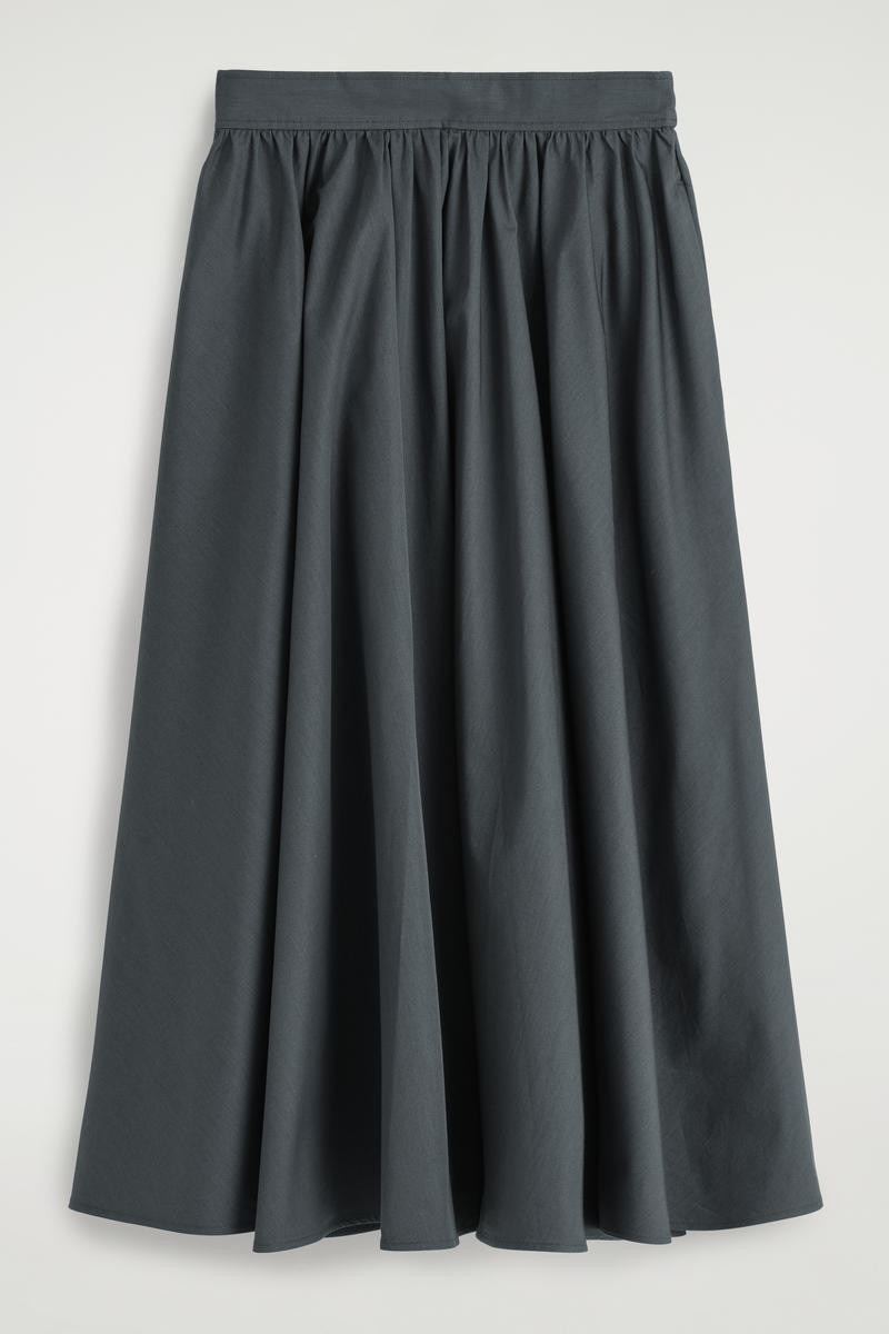 Gathered A-Line Midi Skirt | COS (US)
