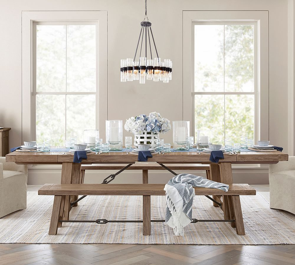 Benchwright Extending Dining Table | Pottery Barn (US)