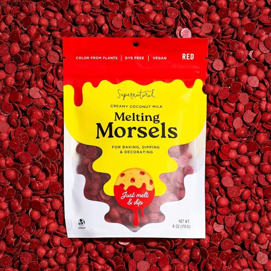 Supernatural Dye-Free Melting Morsels, Red - Plant-Based, Vegan, Kosher, No Artificial Colors, 6o... | Amazon (US)