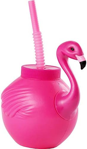 Amscan Flamingo Plastic Sippy Cup - 18 oz. 1 Pc | Amazon (US)