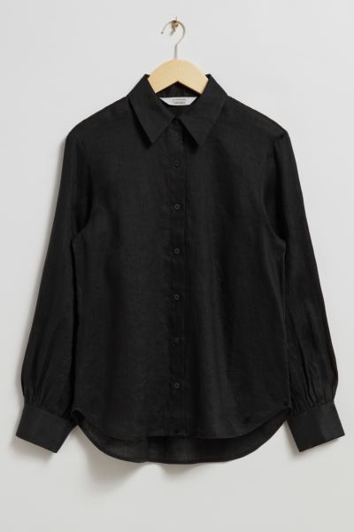 Loose-Fit Linen Shirt | H&M (UK, MY, IN, SG, PH, TW, HK)