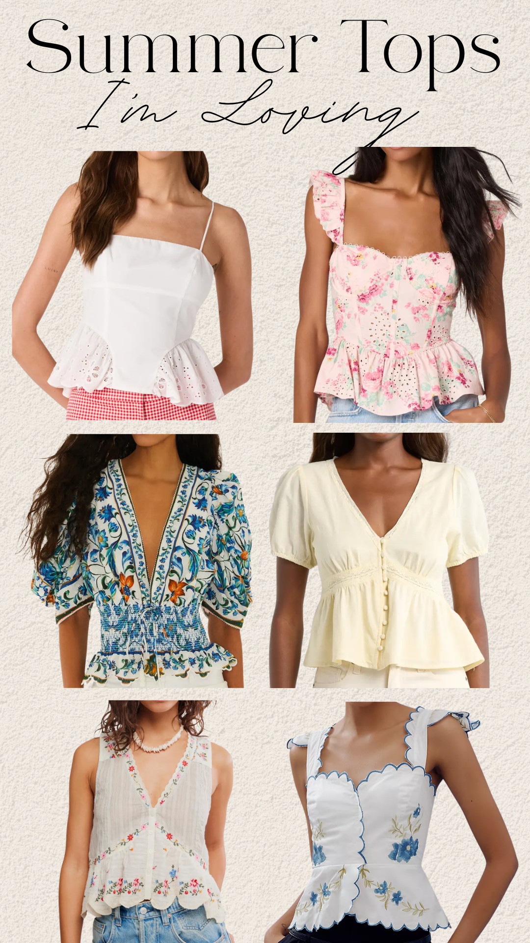 Cute summer tops

#LTKootd #LTKSeasonal