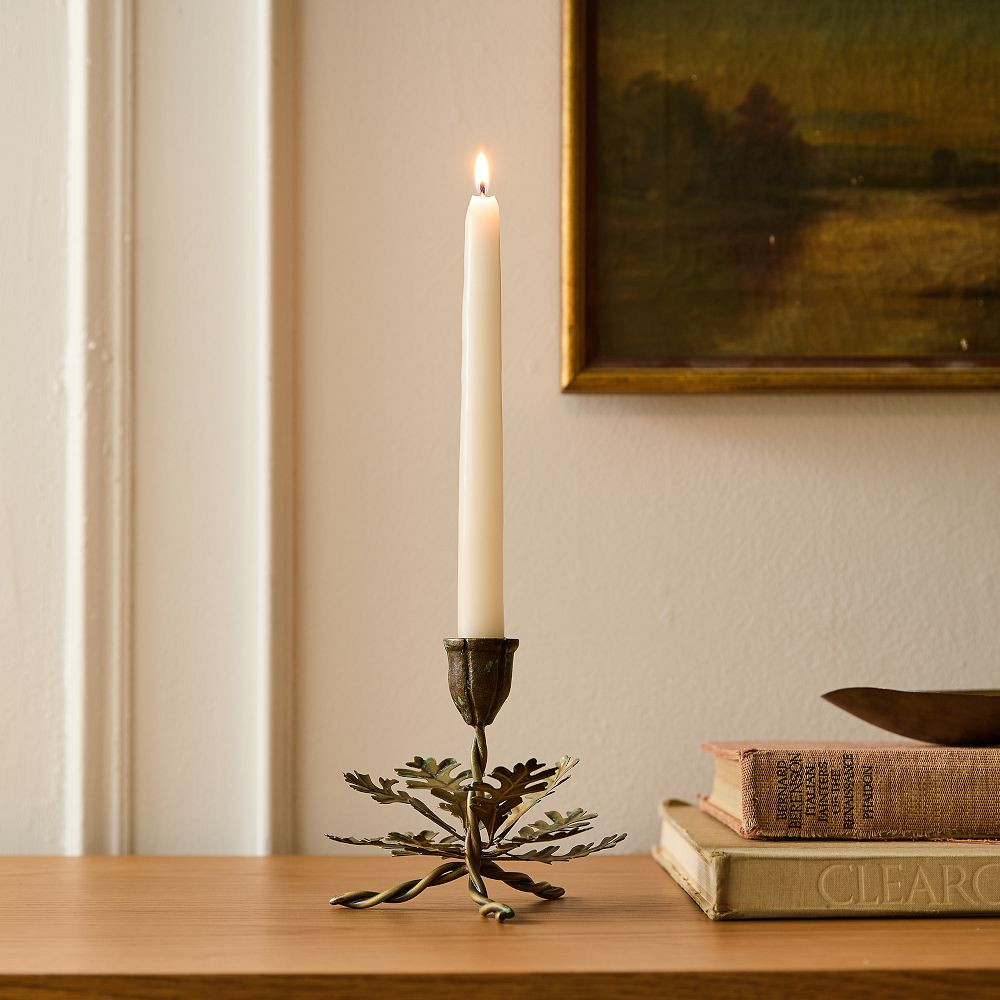Theron Metal Botanical Candleholders | West Elm (US)