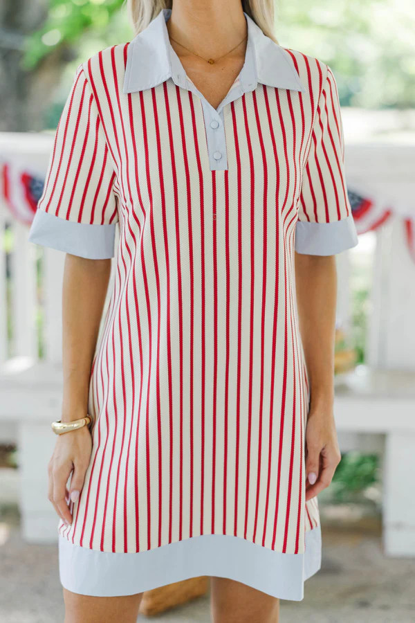 Make Your Day Red Striped Dress | The Mint Julep Boutique