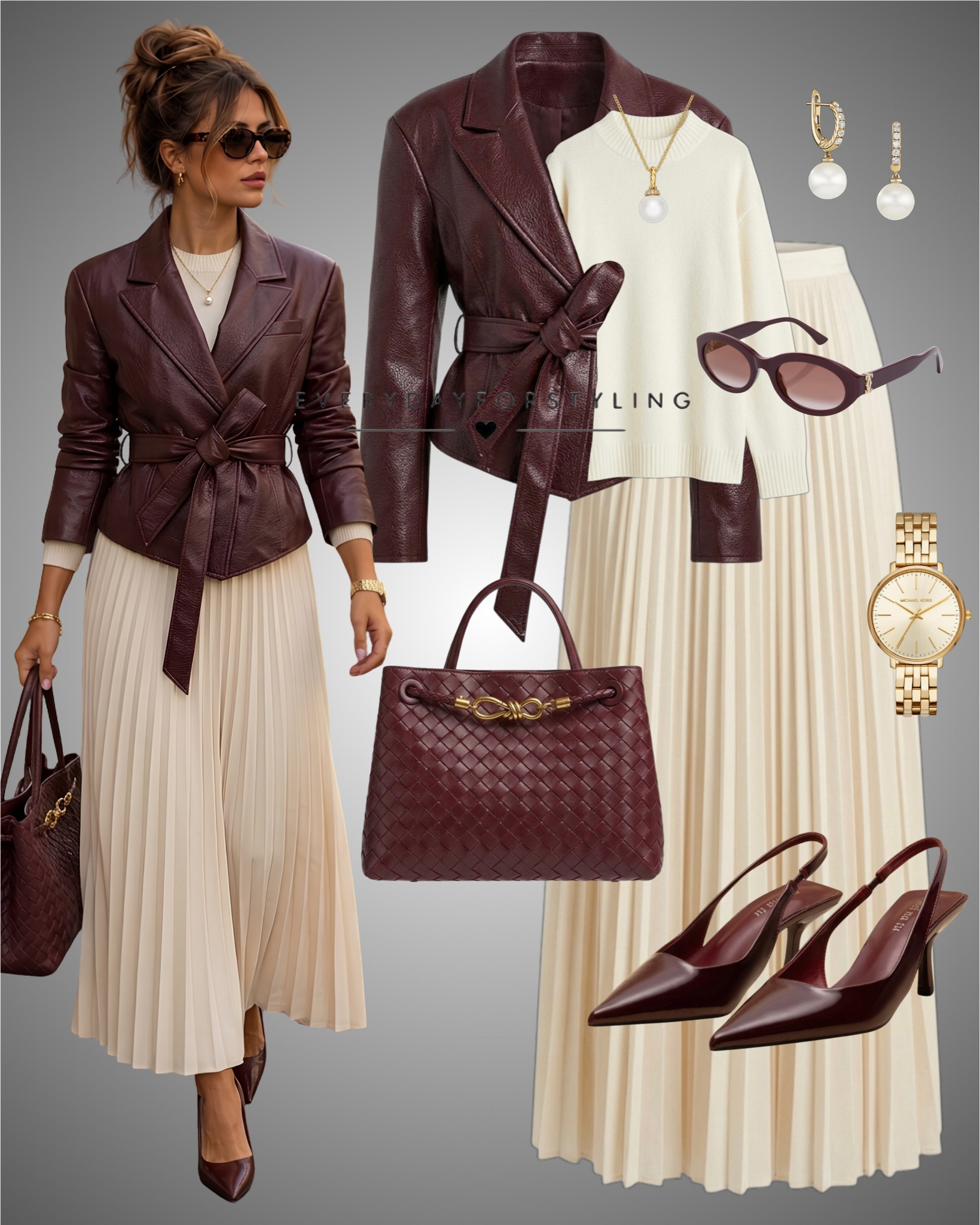 Rich burgundy + creamy pleats = the kind of fall outfit that instantly looks expensive 🍷

shein fall outfits, shein autumn outfits, fall outfits for women 2026, autumn outfits for women 2026, chic fall outfit ideas, autumn fashion outfit ideas, fall fashion trends 2026, autumn fashion trends 2026, shein fall fashion 2026, shein autumn fashion, casual fall outfits for women, elevated fall outfits, classy fall outfits for women, neutral fall outfits, burgundy fall outfits, fall layering outfits, trench coat fall outfit, pleated skirt fall outfit, fall workwear outfits women, uk autumn outfit ideas, us fall outfit ideas



#LTKootd #LTKSeasonal #LTKWorkwear