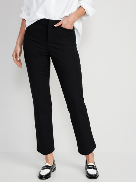 High-Waisted Pixie Straight Pants | Old Navy | Old Navy (US)