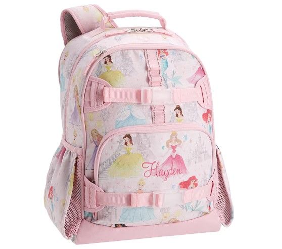 Mackenzie Disney Princess Castle Shimmer Backpack | Pottery Barn Kids