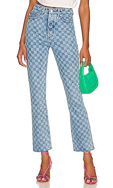 Lovers and Friends Reece High Rise Slim Straight in Harmon from Revolve.com | Revolve Clothing (Global)