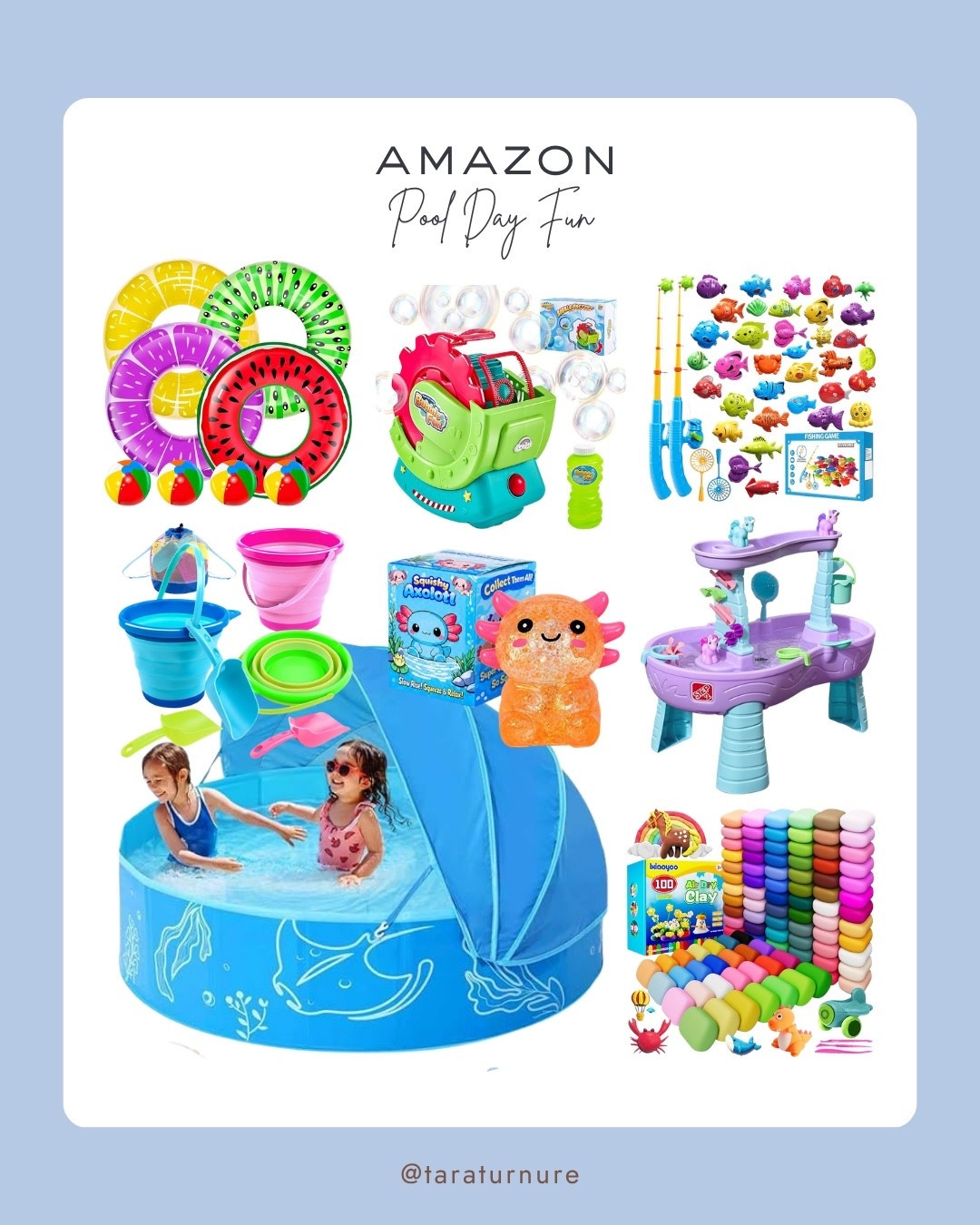 Make this summer one to remember! ☀️💦

These Amazon pool day finds will keep the kids entertained for hours—from inflatable pools and floats to water toys, bubble machines, fishing games, sand toys, sensory activities, and more. Perfect for backyard fun all summer long!

#AmazonFinds #SummerFun #PoolDay #BackyardFun #KidsActivities #OutdoorPlay #WaterToys #PoolToys #SummerEssentials

#LTKKids #LTKSaleAlert #LTKSwim