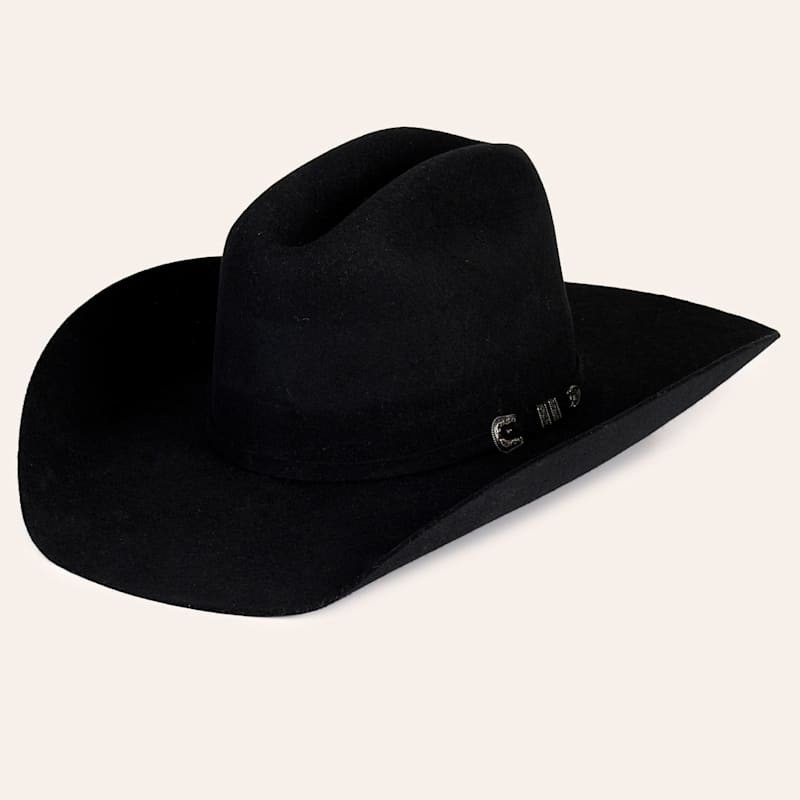 Cavender's 3X Black Rancher Crown Wool Cowboy Hat | Cavender's