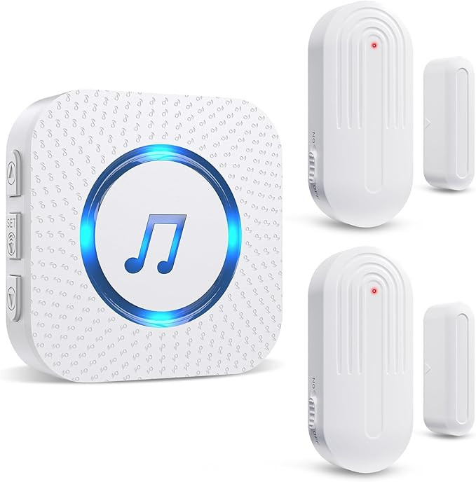 Door Chime,SanJie Wireless Door Sensor Chime When Door Opens,Door Entry Alarm Chime for Business/... | Amazon (US)