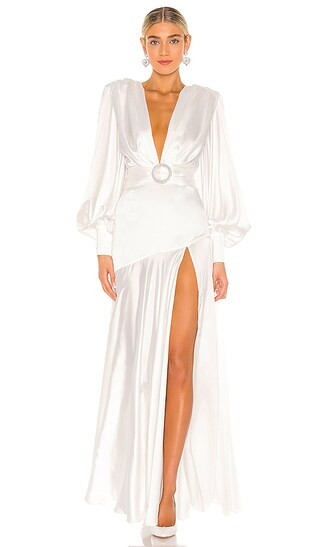 Carmen Bridal Gown in White | Revolve Clothing (Global)