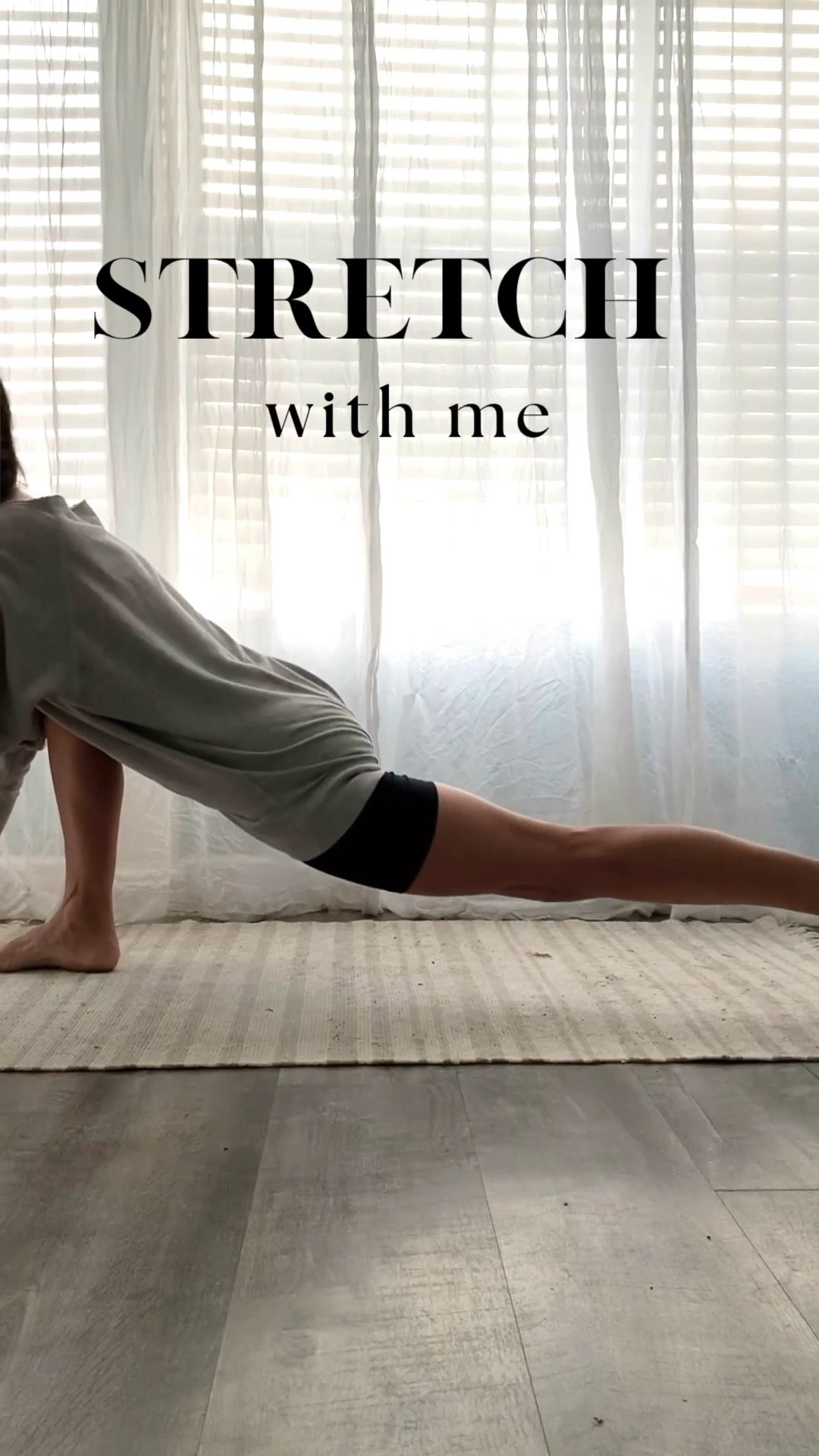 Stretch with me 💪🏼 
Stretches for mobility in
Hips • Spine • Legs 
Outfit and mat linked ⬇️
Full stretch video on Pinterest

#LTKdayinmylife #LTKfitnessgoals #LTKmorningroutine