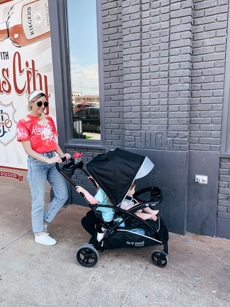 One of my favorite kid-related purchases to date is this sit-to-stand double stroller. We’ve had it for a year and still use it almost every day with our now 4.5 and 1.5 year olds. It folds easily and is compact!

#LTKfamily #LTKMostLoved #LTKbaby
